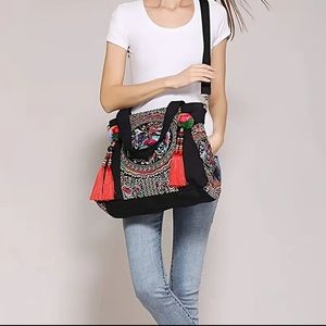 Brand New Embroidered Purse Handbag & Wallet